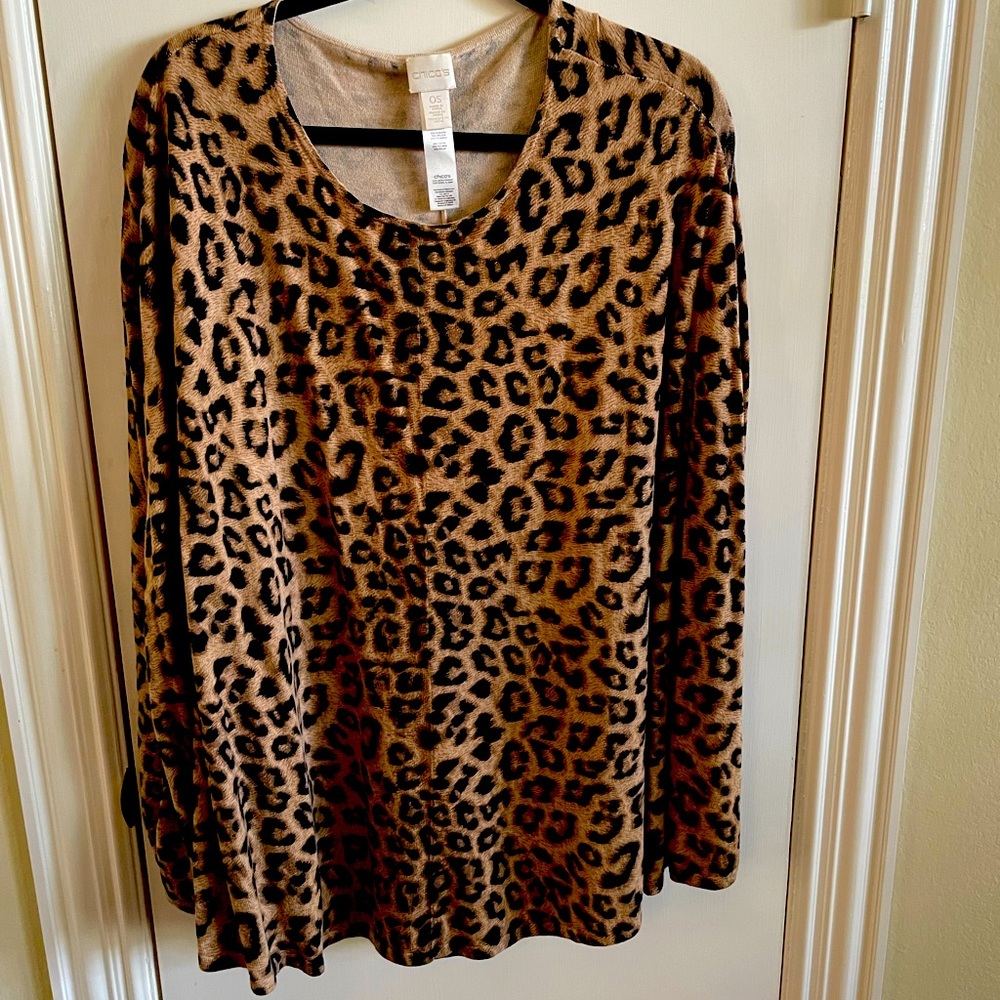 Chicos- one size fits all - poncho style, armholes on the side